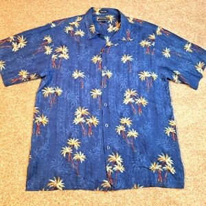 Mens Weekender Silk Blend Hawaiian Style Shirt
